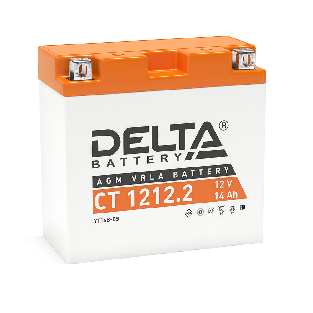 Аккумулятор Delta CT 1212.2 (12В | 14Ач) YT14B-BS Аккумулятор Delta CT 1212.2 (12В | 14Ач) YT14B-BS
