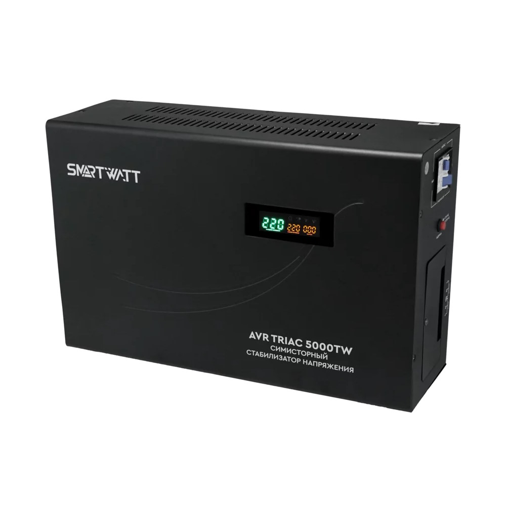 Стабилизатор напряжения для сплит-систем SMARTWATT AVR TRIAC 5000 Вт Стабилизатор напряжения для сплит-систем SMARTWATT AVR TRIAC 5000 Вт